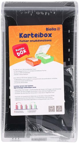 Biella, Biella - Karteikasten, DIN A7, Black