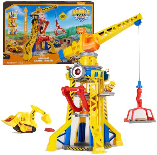 Spin Master, Rubble & Crew - Baupfoten Hof Kran-Spielset, Spielfahrzeug