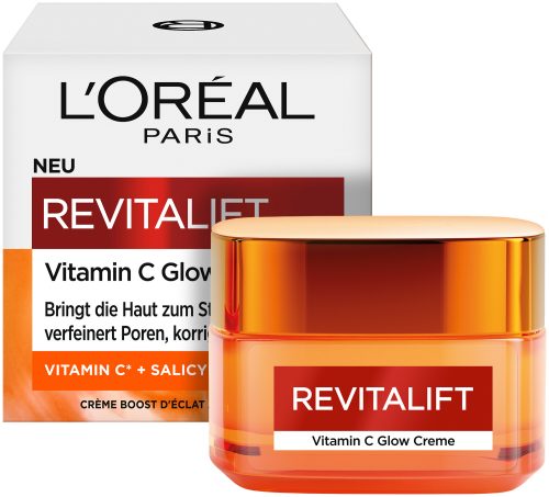 L´Oréal Paris, L'Oréal Paris RevitaLift Vitamin C Glow Creme, 50.0ml