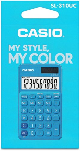 Casio, CASIO Taschenrechner SL310UCBU 10-stellig blau