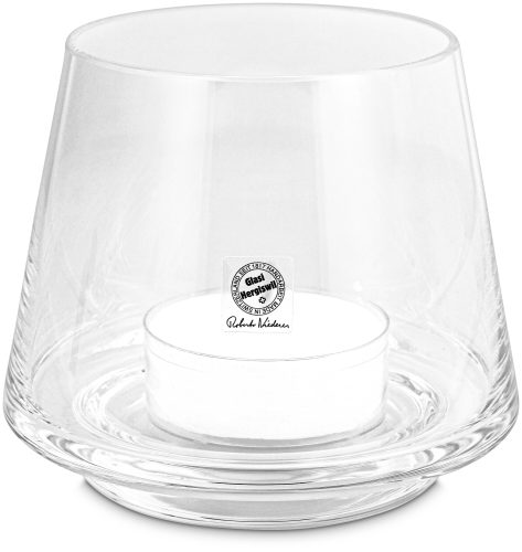 Glasi Hergiswil, Glasi Hergiswil Windlicht "Fiamma 13 cm, Transparent"