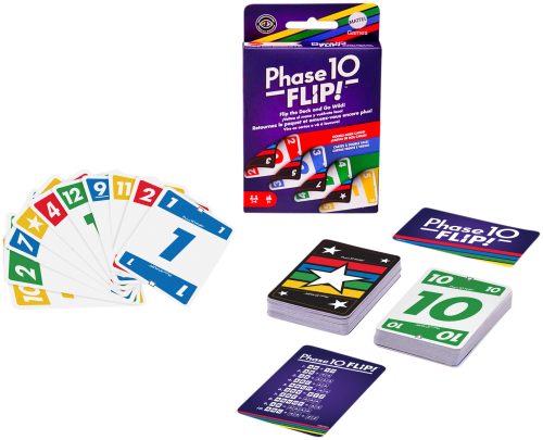 Mattel Games, Mattel Games - Phase 10 Flip, Multicolor