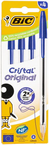 BIC, BIC Kugelschreiber Cristal NF 1mm 8308601 blau 4 St&uuml;ck