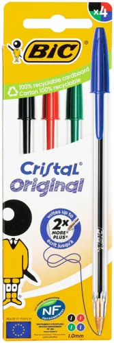 Bic Cristal Original Kugelschreiber 4 Stück
