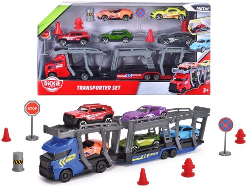 Dickie Toys, Auto-Transporter Set, sortiert