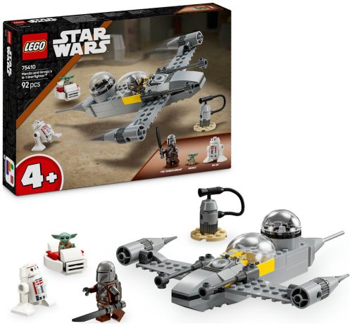 LEGO, 75410 Star Wars Mandos und Grogus N-1 Starfighter, Konstruktionsspielzeug