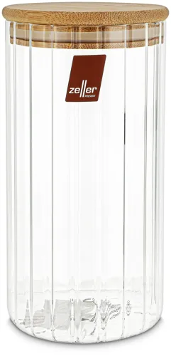 Zeller Vorratsglas mit Rillen 850ml