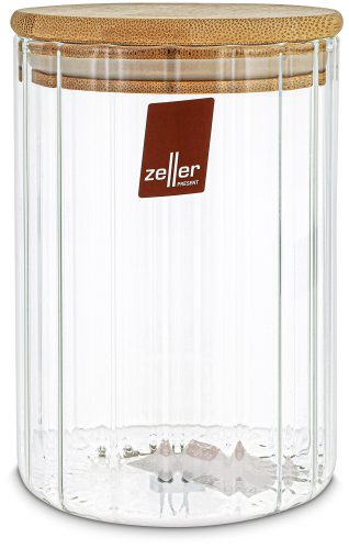 Zeller Vorratsglas mit Rillen 610ml