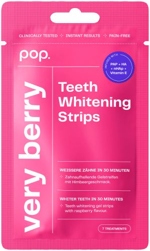 Smilepen Pop - Teeth Whitening Strips 'Very Berry', 7 Stück