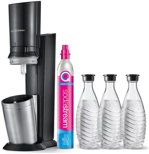 SodaStream Crystal CQC Mega Pack schwarz