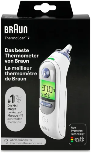 Braun, Braun Fieberthermometer "ThermoScan 7 IRT 6520WE"