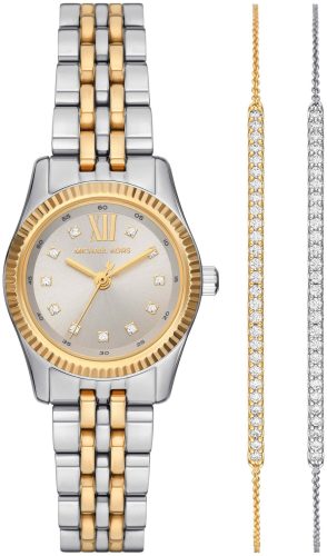 Michael Kors Damen Lexington UHR aus Edelstahl Silber/Gold