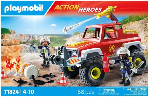 Playmobil - 71824 Feuerwehrtruck, Multicolor