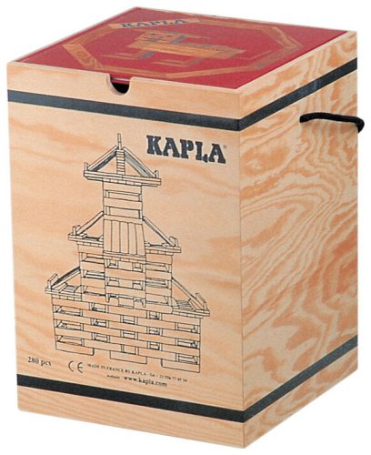 Kapla - Holzkiste mit 280 -Plättchen, Beige Medium