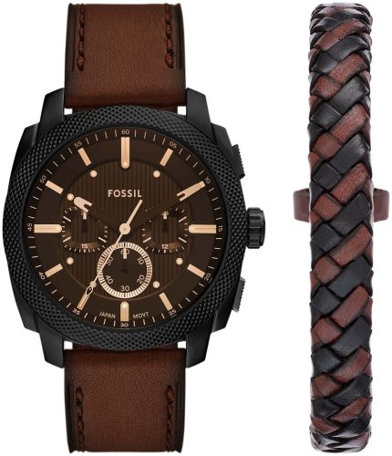 Fossil - Uhrenset, Machine, 44mm, Braun
