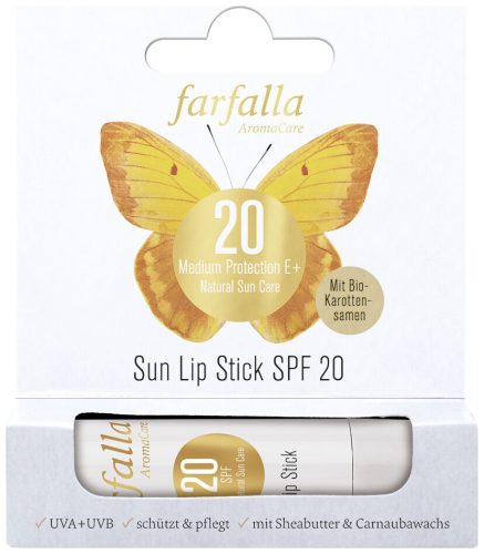 farfalla Medium Protection E+ Sun Lip Stick SPF 20, 4.6g