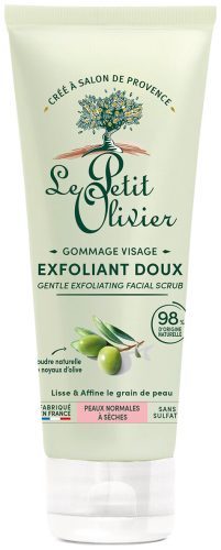 Le Petit Olivier Gesichtspeeling - Natürliches Olivenkernpulver, Normale bis trockene Haut, 75ml
