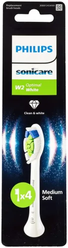 Philips Sonicare Ersatz Aufsteckbürsten Optimal White W2 Hx6064/87 4 Stück