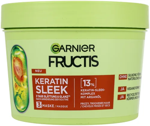 Garnier Fructis Keratin Sleek Maske, 370ml