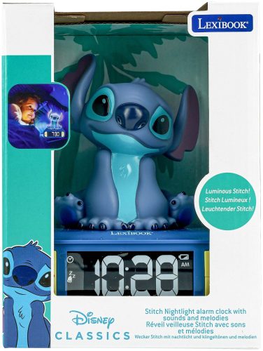 Lexibook, 2in1 Wecker und Nachtlicht Disney Sticht