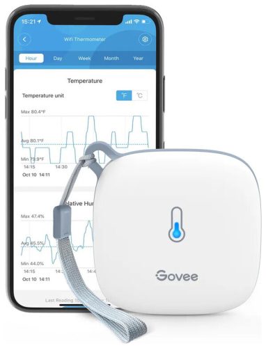 GOVEE, GOVEE WiFi Thermometer Hygrometer H5179001 weiss