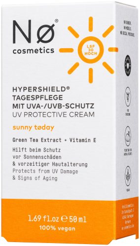 Nø Cosmetics sunny tøday Hypershield® Tagespflege mit UVA-/UVB-Schutz