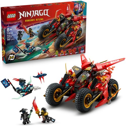 LEGO, LEGO® Spielbausteine »Ninjago Ninja-Actionflitzer 71844«, (561 St.)