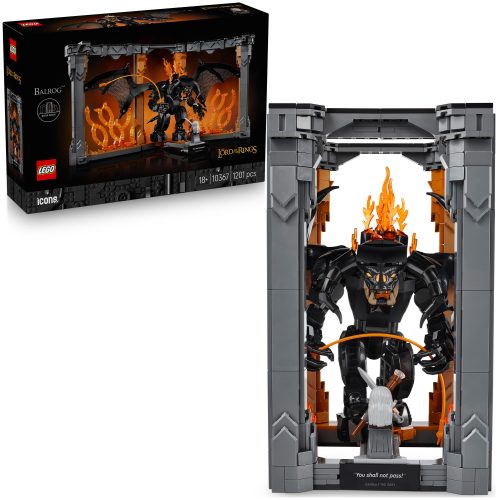 LEGO, LEGO® Spielbausteine »Icons Der Herr der Ringe: Balrog Bücherstütze 10367«, (1201 St.)