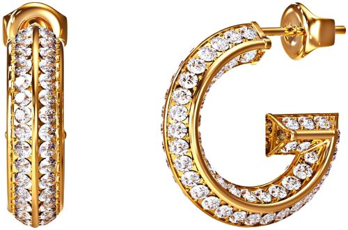 Guess - Ohrringe, G Crystal, 20mm, Gold