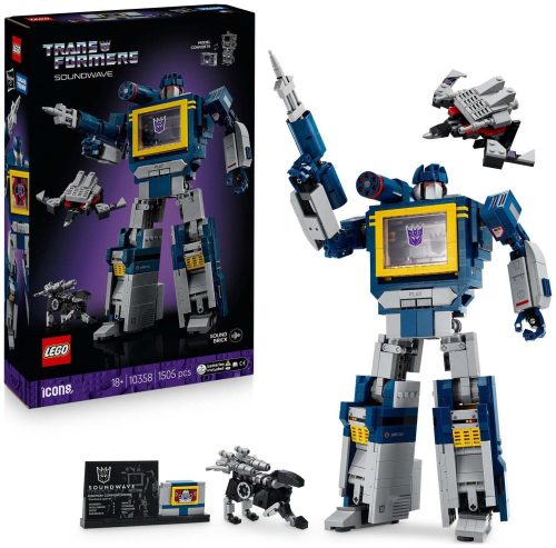 LEGO, LEGO® Konstruktionsspielsteine »Icons Transformers: Soundwave 10358«