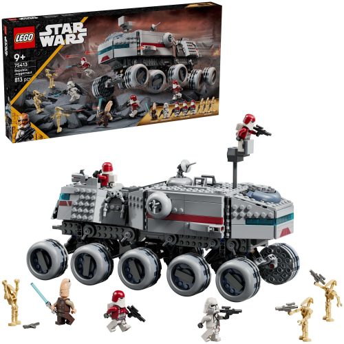 LEGO, LEGO® Spielbausteine »LEGO® Star Wars Republikanischer Juggernaut 75413«, (813 St.)