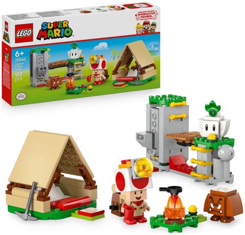 LEGO, LEGO® Spielbausteine »LEGO® Super Mario Kapitän Toad-Camp 72040«, (159 St.)