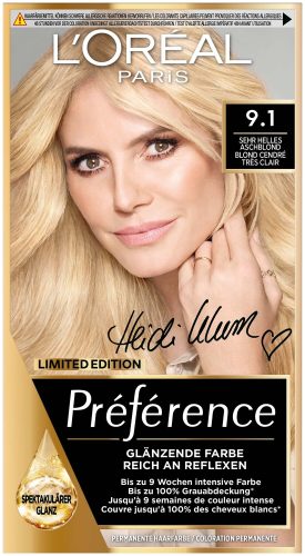 L'Oréal Paris - Préférence 9.1 Sehr Helles Aschblond, 1 Stück