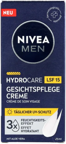 Nivea - Hydrocare Gesichtspflege Creme LSF15, 75 ml