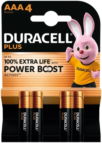 DURACELL, Duracell Plus Power Boost Micro (AAA)-Batterie Alkali-Mangan 1.5 V 4 St.