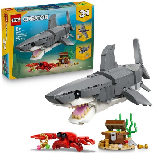 LEGO, LEGO® - 31381 Wilder Hai mit Schatztruhe, Multicolor