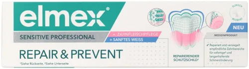 Elmex - Sensitive Professional Repair & Prevent Sanftes Weiss Zahnpasta, 75 ml