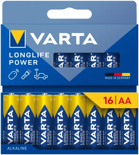 Varta Longlife Power Batterien Aa/Lr6 16 Stück