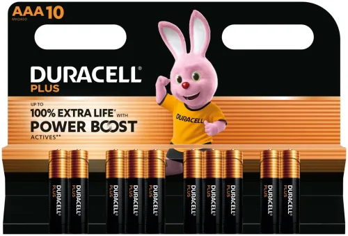 DURACELL, Duracell Plus Power Boost Micro (AAA)-Batterie Alkali-Mangan 1.5 V 10 St.