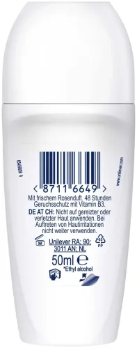 Dove Deo 0% Fresh Roll-on Rose