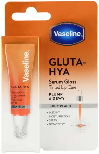Vaseline, Vaseline - Gluta-Hya Lip Serum, 10 ml, Juicy Peach