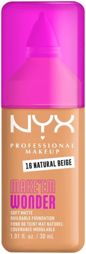 NYX-PROFESSIONAL-MAKEUP - Make 'EM Wonder Foundation, 30 ml,  Natural Beige