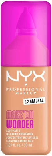 NYX-PROFESSIONAL-MAKEUP, NYX-PROFESSIONAL-MAKEUP - Make 'EM Wonder Foundation, 30 ml,  Natural
