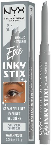 NYX-PROFESSIONAL-MAKEUP - Epic Inky Stix Cream Gel-Eyeliner Waterproof, 0.1 g, Silver