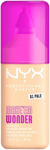NYX Professional Makeup Make 'EM Wonder Foundation 01 Pale, 30ml