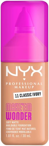 NYX Professional Makeup Make 'EM Wonder Foundation 11 Classic Ivory, 30ml