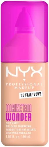 NYX Professional Makeup Make 'EM Wonder Foundation 05 Fair Ivory, 30ml