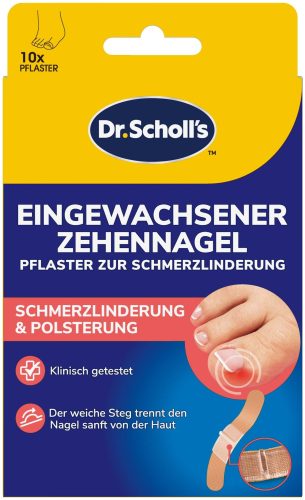 Scholl - Dr s Zehennagel Pflaster, 10 Stück