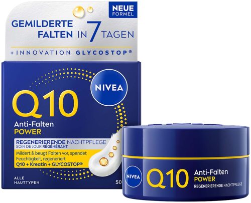 Nivea, NIVEA Q10 Anti-Falten POWER Regenerierende Nachtcreme 50 ml Damen