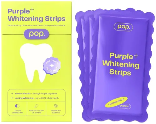 POP, Pop Purple Whitening Strips Box 7 Stk